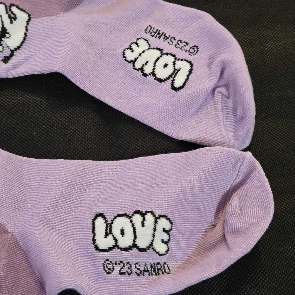 🍒🍒 Sanrio Kuromi Purple Ankle Socks